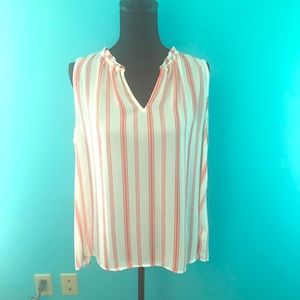 Gap Orange & White Tank